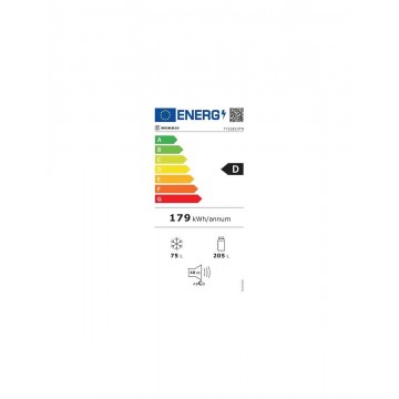 Morris Ψυγείο Δίπορτο 280lt Total NoFrost Υ152xΠ60xΒ67.6εκ. Inox T72281DTN